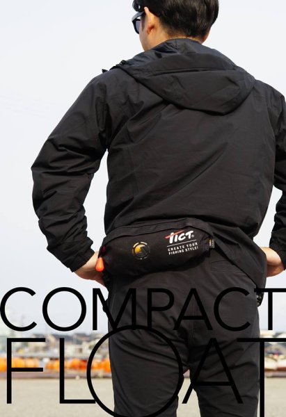 画像2: TICT コンパクトフロート　カラー/ブラック・レッド　※釣り船では使えません (2)