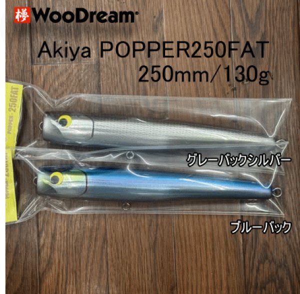 画像1: ウッドリーム　Akiya POPPER250FAT　250mm/130g (1)