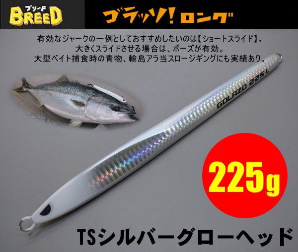 画像1: ゴラッソ！ロング（GOLAZO　LONG）225ｇ　 TSシルバーグローヘッド (1)